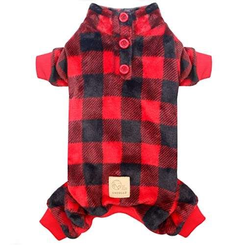 Flannel Small Dog Pajama Onesie